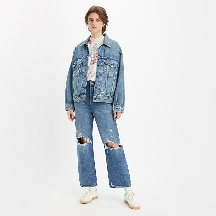 Levi's Ribcage Straight Kadın Mavi Jean