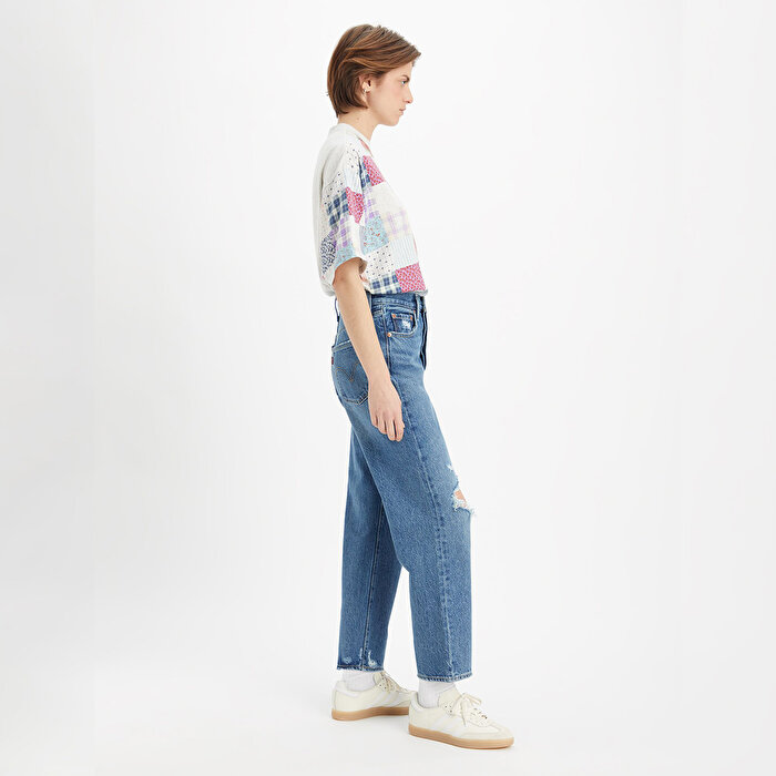 Levi's Ribcage Straight Kadın Mavi Jean