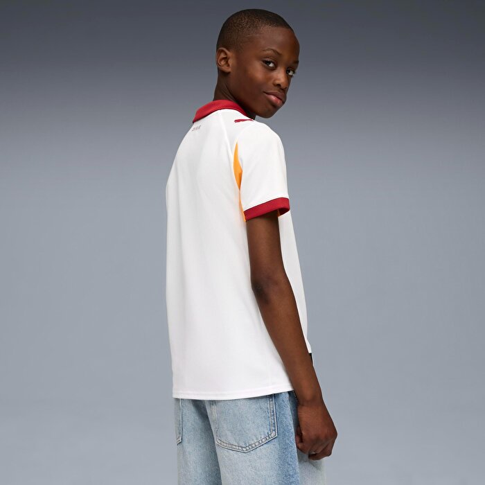Puma Galatasaray Away Çocuk Beyaz V Yaka Forma