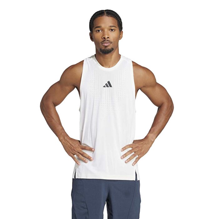 adidas Airchill Erkek Beyaz Yuvarlak Yaka Atlet