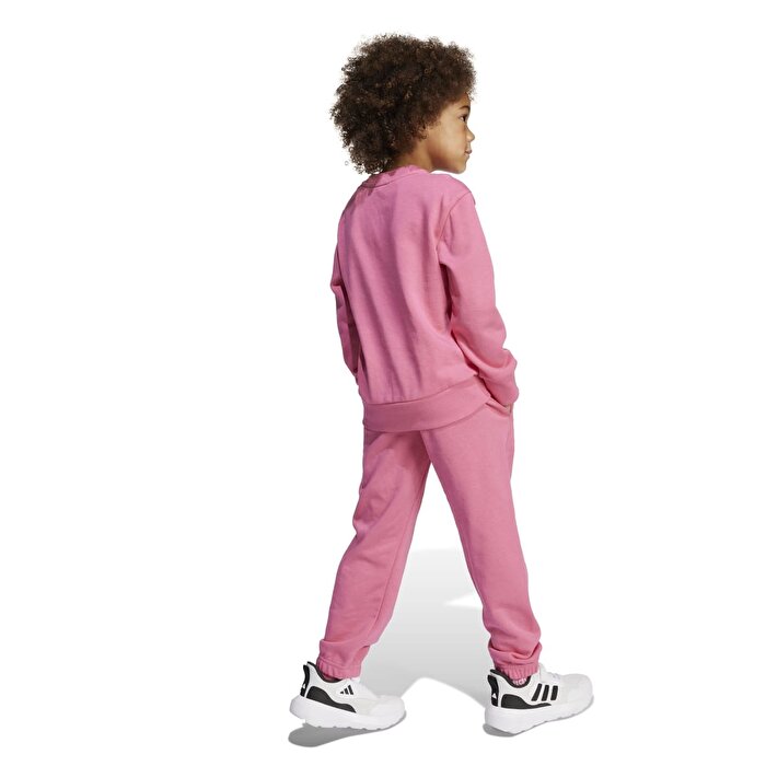 adidas Jogger Set Bl Ft Çocuk Pembe Bisiklet Yaka Eşofman Takımı