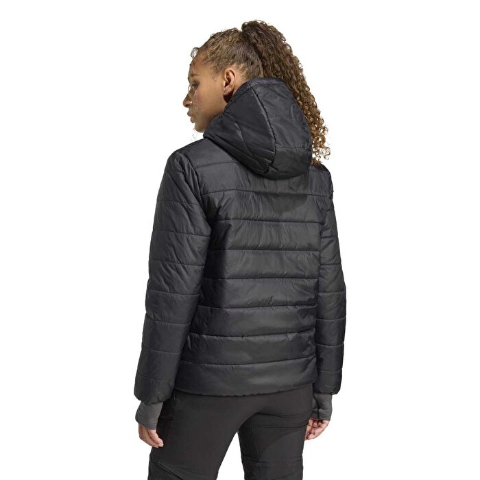 adidas Terrex Multi Essentials Insulated Kadın Siyah Kapüşonlu Mont