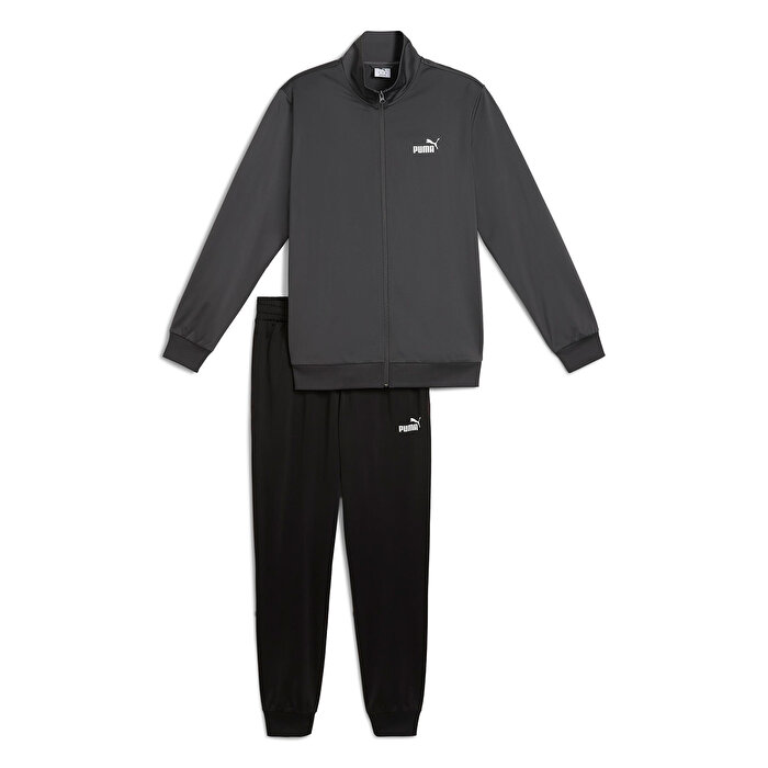 Puma Essentials Poly Erkek Siyah Dik Yaka Eşofman Takımı