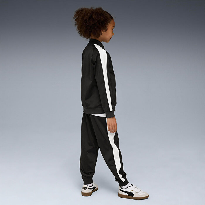 Puma T7 Always On Çocuk Siyah Bisiklet Yaka Eşofman Takımı