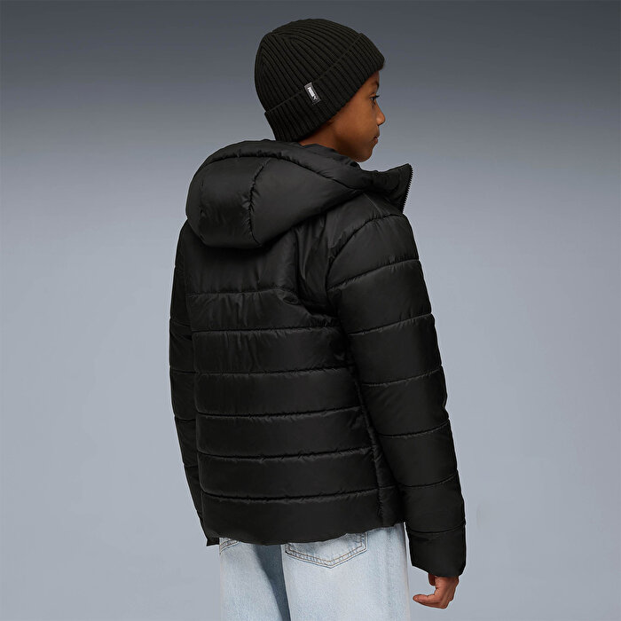 Puma Essentials Hooded Padded Çocuk Siyah Kapüşonlu Mont