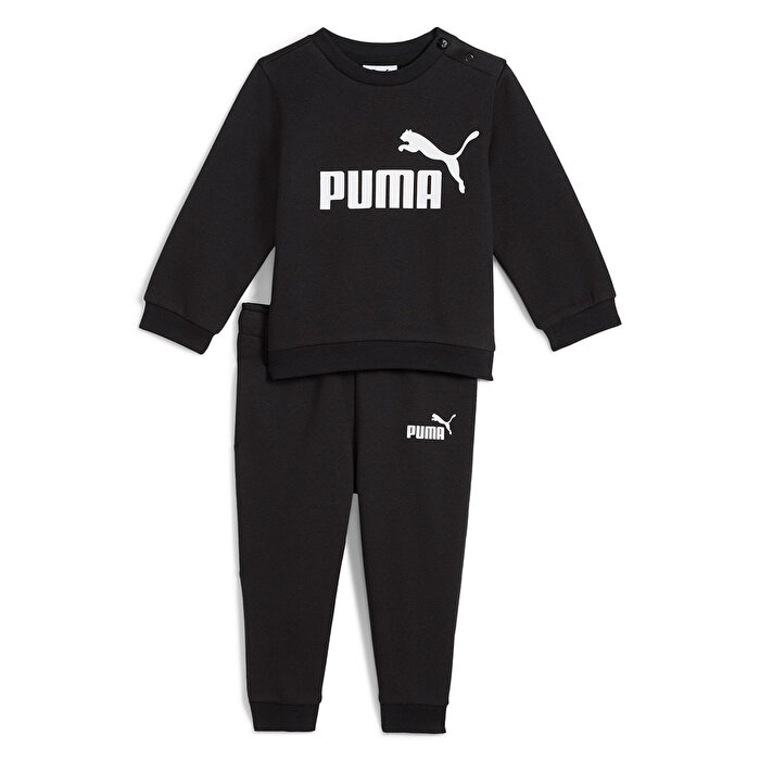 Puma Jogger Set Essentials Crew Fl Bebek Siyah Bisiklet Yaka Eşofman Takımı