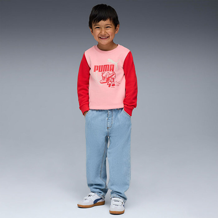 Puma Little Runners Crew Çocuk Bisiklet Yaka Sweatshirt