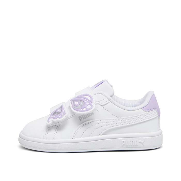 Puma Smash 3.0 Butterfly V Bebek Beyaz Sneaker