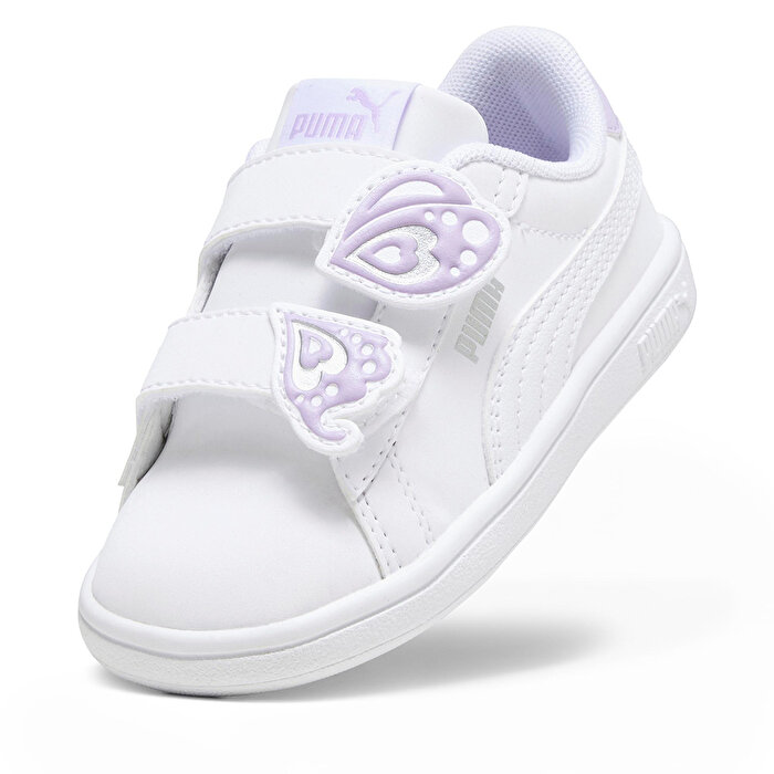 Puma Smash 3.0 Butterfly V Bebek Beyaz Sneaker