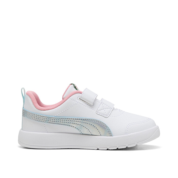 Puma Courtflex V3 Space Belle V Çocuk Beyaz Sneaker