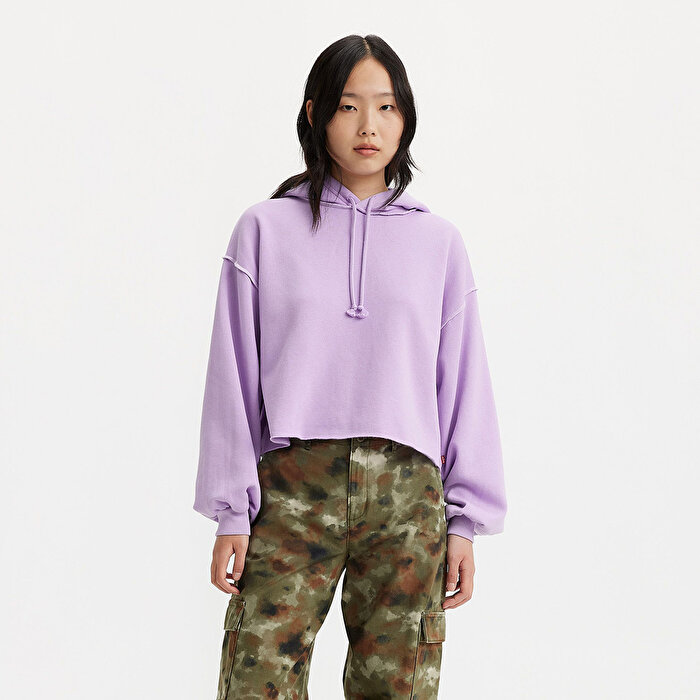Levi's Palo Alto Kadın Mor Kapüşonlu Sweatshirt