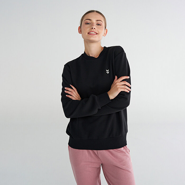 Hummel T-Pulse Regular Kadın Siyah Sweatshirt