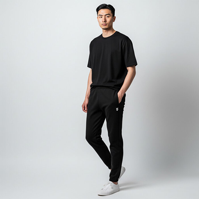 Hummel T-Pulse Regular Erkek Siyah Eşofman Altı