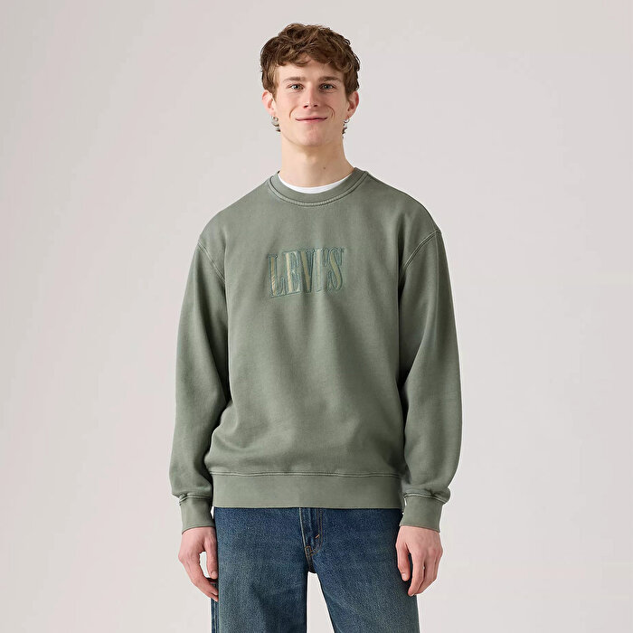 Levi's Relaxed Graphic Erkek Gri Sweatshirt