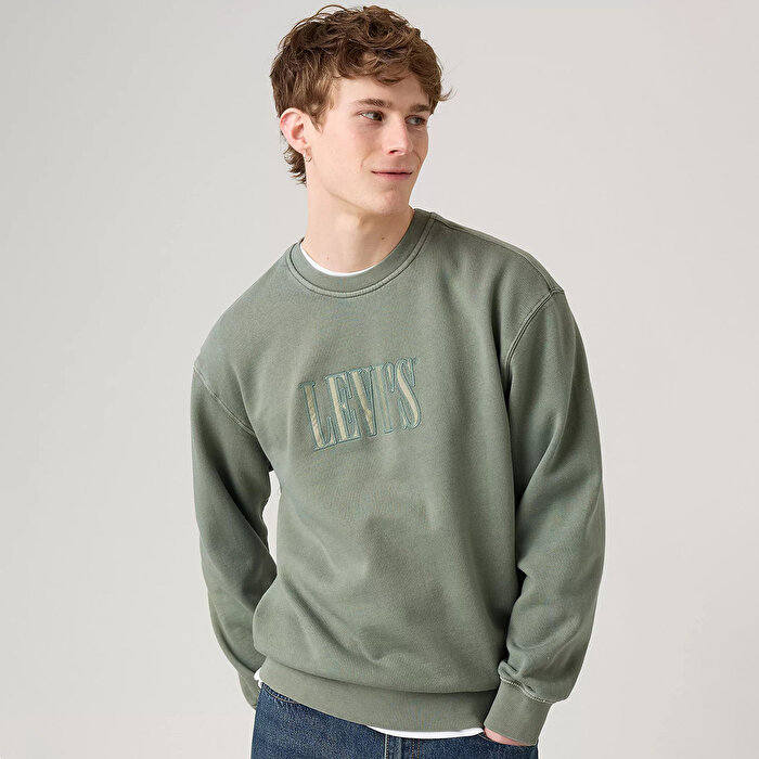 Levi's Relaxed Graphic Erkek Gri Sweatshirt
