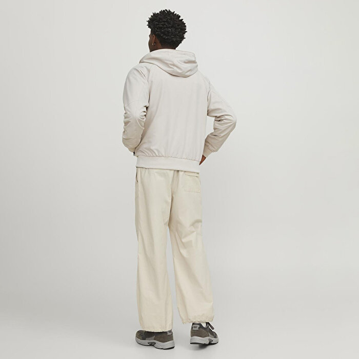 Jack&Jones Track Bomber Erkek Bej Kapüşonlu Ceket