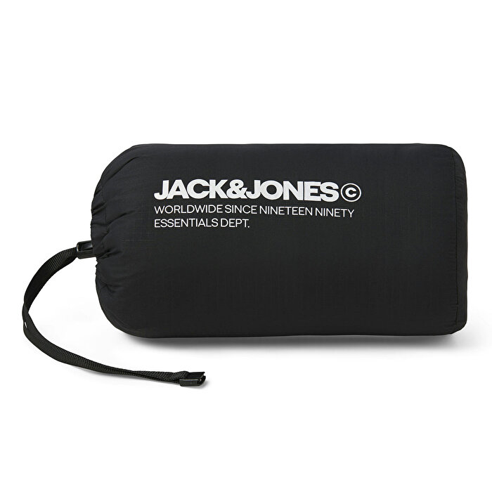 Jack&Jones State Packable Puffer Colar Erkek Siyah Dik Yaka Ceket