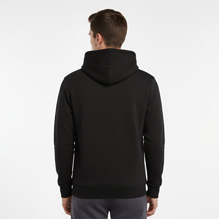 Jack&Jones Lucca Graphic Erkek Siyah Kapüşonlu Sweatshirt