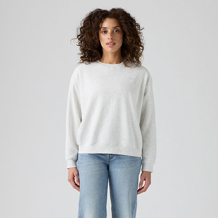 Levi's Everyday Kadın Gri Bisiklet Yaka Sweatshirt