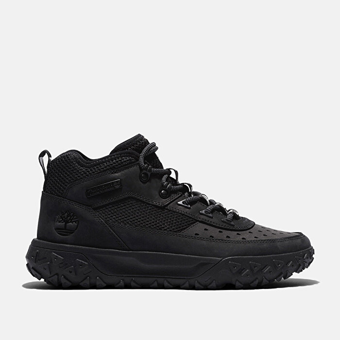 Timberland Green Stride Motion 6 Mid Lace Up Sneak Erkek Siyah Bot