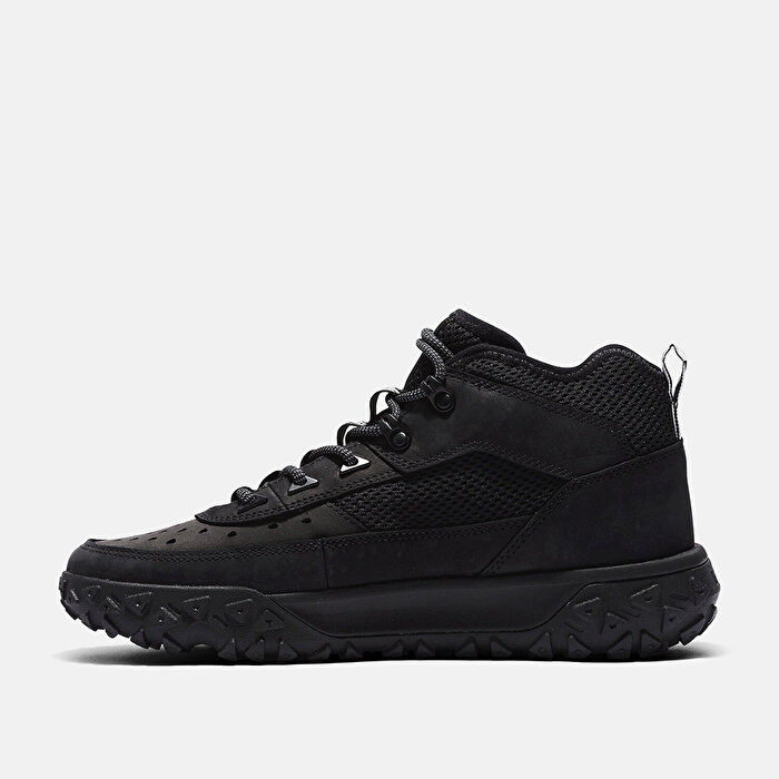 Timberland Green Stride Motion 6 Mid Lace Up Sneak Erkek Siyah Bot