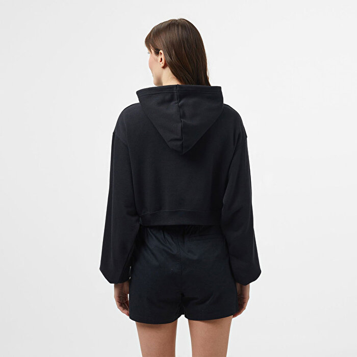 Converse Chuck Taylor Boxy Kadın Siyah Kapüşonlu Sweatshirt