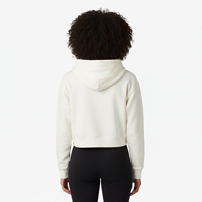 Converse Chuck Taylor Boxy Kadın Ekru Kapüşonlu Sweatshirt
