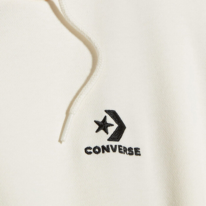 Converse Chuck Taylor Boxy Kadın Ekru Kapüşonlu Sweatshirt