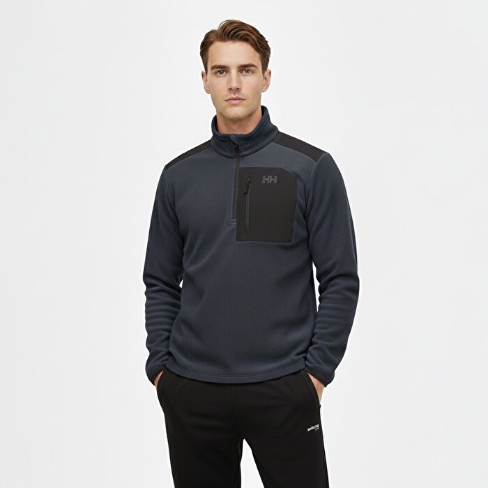 Helly Hansen Polar Block Erkek Lacivert Dik yaka Sweatshirt