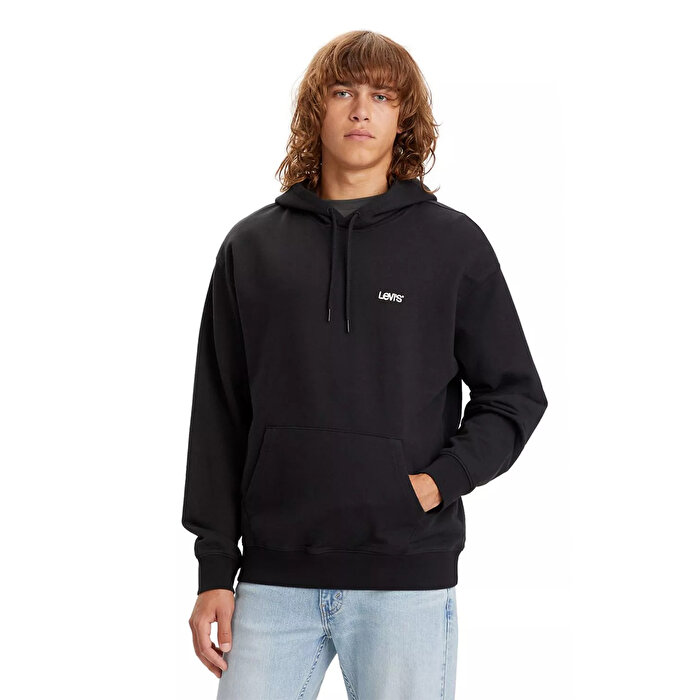 Levi's Erkek Gri Kapüşonlu Sweatshirt