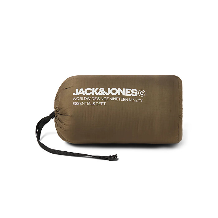 Jack&Jones State Packable Puffer Colar Erkek Haki Dik Yaka Ceket