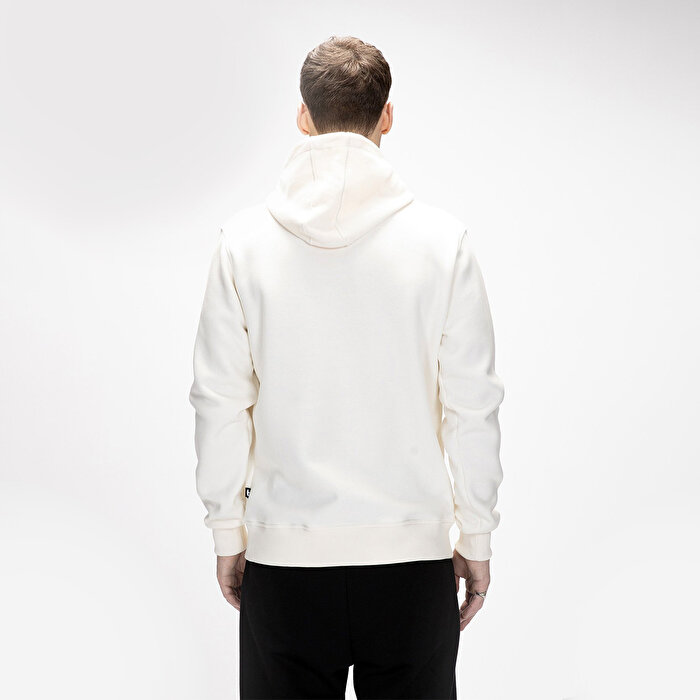 Bad Bear Lake Erkek Ekru Kapüşonlu Sweatshirt