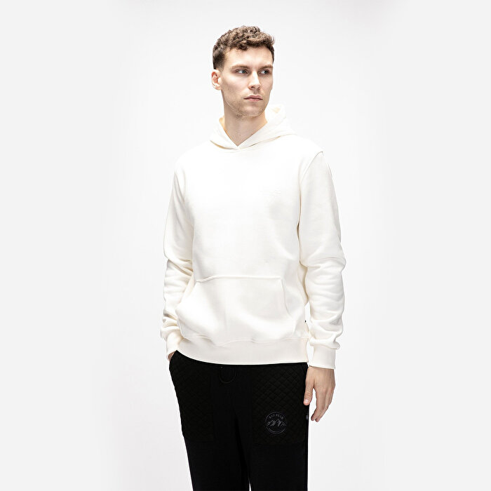 Bad Bear Lake Erkek Ekru Kapüşonlu Sweatshirt