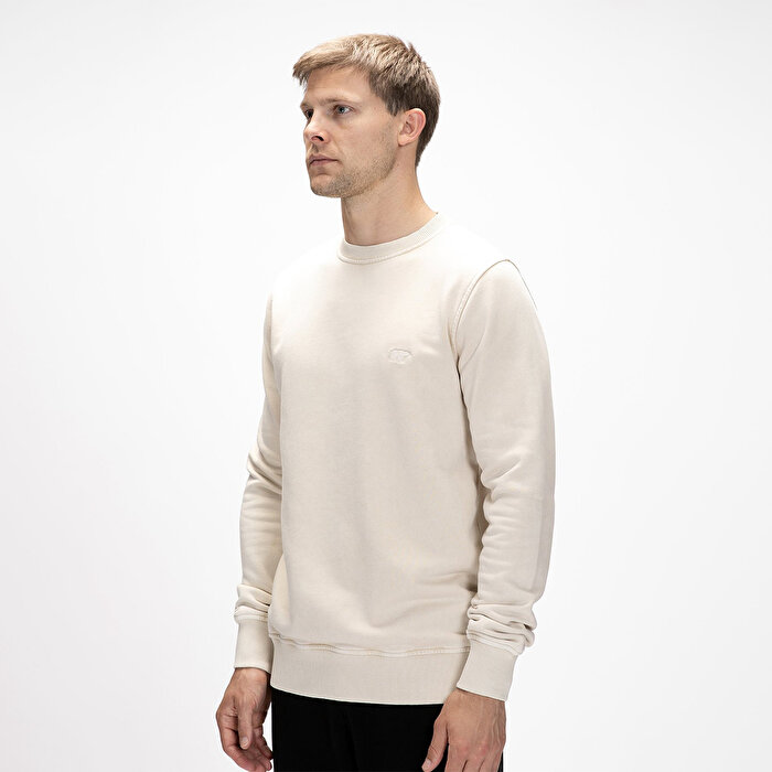 Bad Bear Dab Erkek Bej Bisiklet Yaka Sweatshirt