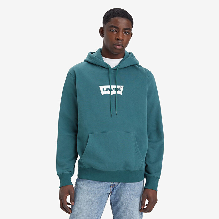Levis Graphic Erkek Yeşil Kapüşonlu Sweatshirt