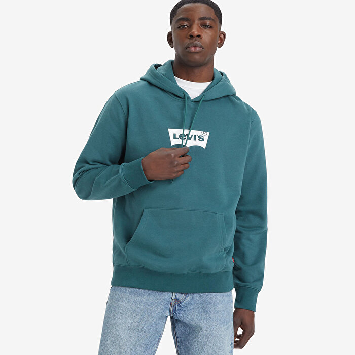 Levis Graphic Erkek Yeşil Kapüşonlu Sweatshirt