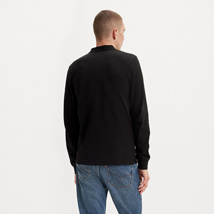 Levis Housemark Slim Erkek Siyah Polo Yaka Tişört