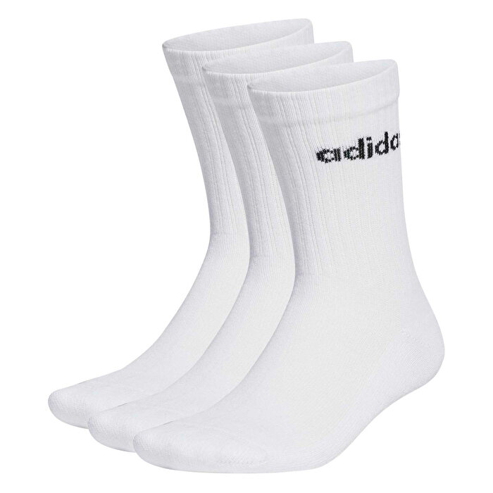 adidas Lineer Crew 3' lü Beyaz Çorap