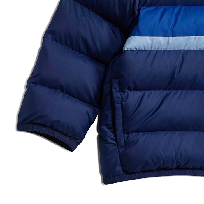 adidas Synthetic Down Bebek Lacivert Kapüşonlu Mont