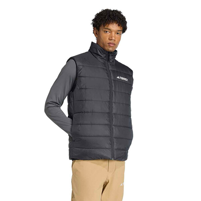 adidas Terrex Multi Essentials Climawarm Erkek Siyah Dik Yaka Yelek