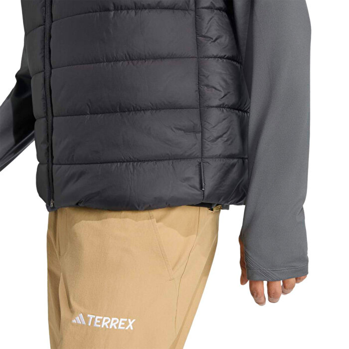adidas Terrex Multi Essentials Climawarm Erkek Siyah Dik Yaka Yelek