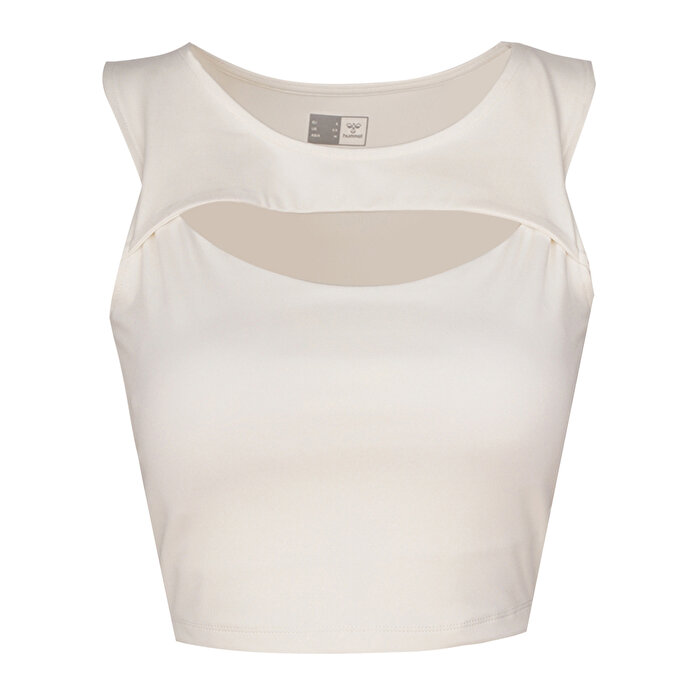 Hummel Bra Sagrado Kadın Ekru Yuvarlak Yaka Atlet