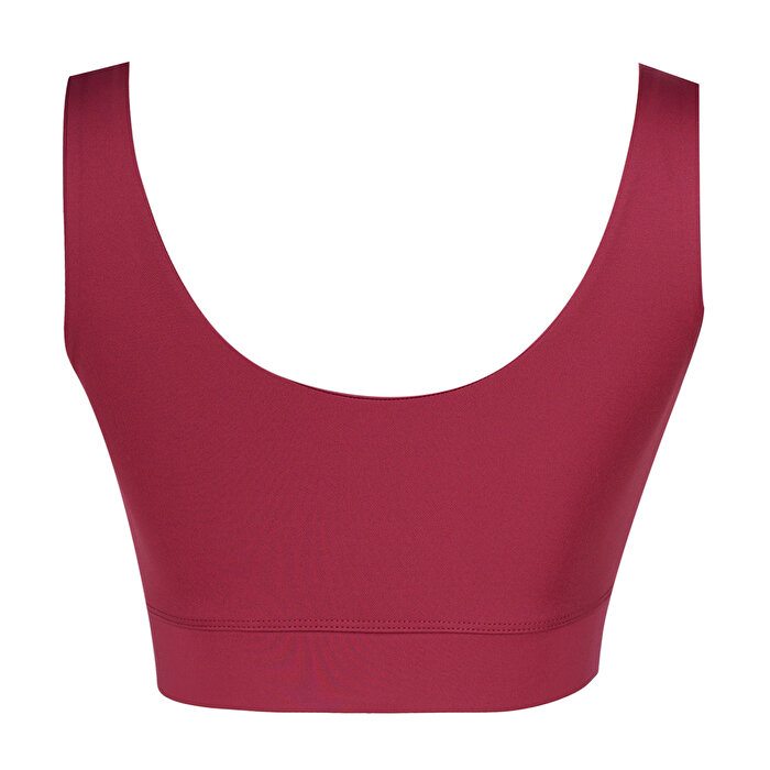 Hummel Bra Sajar Kadın Bordo Yuvarlak Yaka Atlet