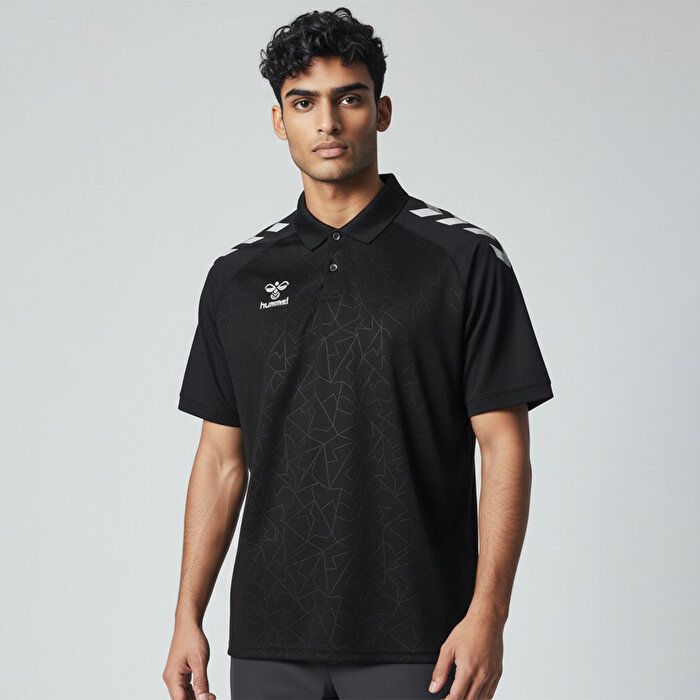 Hummel Dream Functional Erkek Siyah Polo Yaka Tişört
