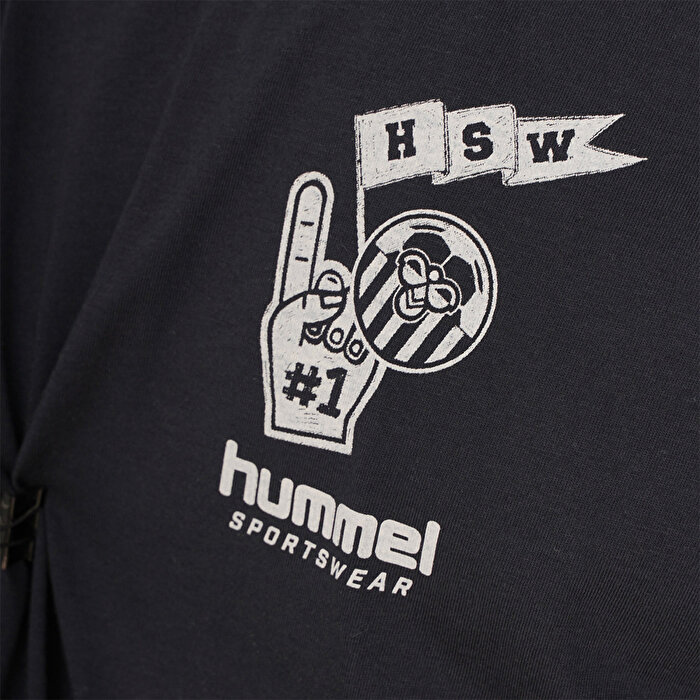 Hummel Tropico Erkek Siyah Yuvarlak Yaka Tişört