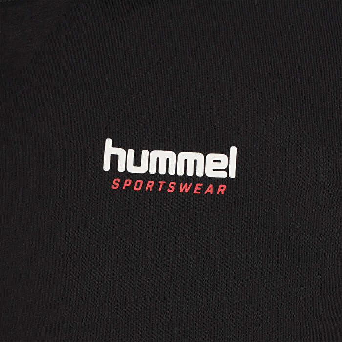 Hummel Zumo Erkek Siyah Yuvarlak Yaka Tişört