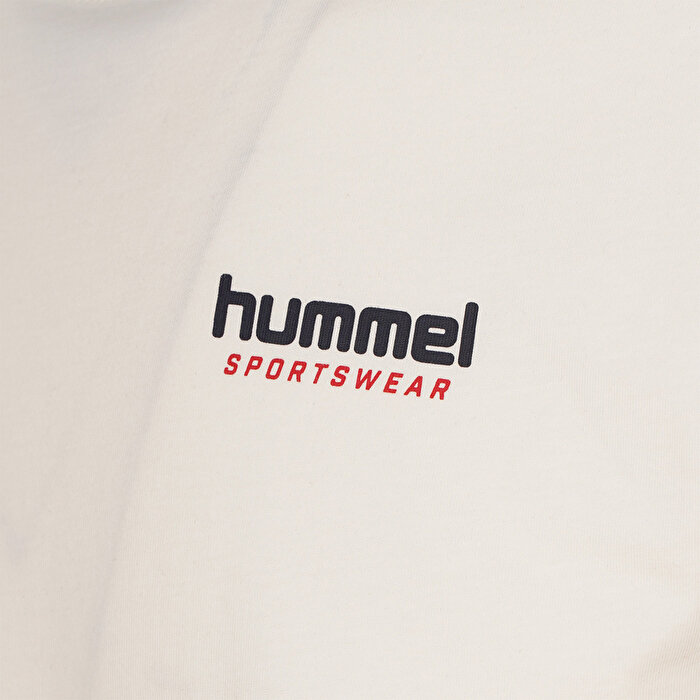 Hummel Zumo Erkek Ekru Yuvarlak Yaka Tişört