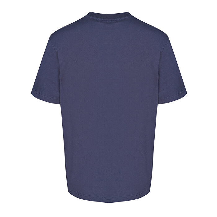 Hummel T-Pulse Co Regular Erkek Lacivert Yuvarlak Yaka Tişört