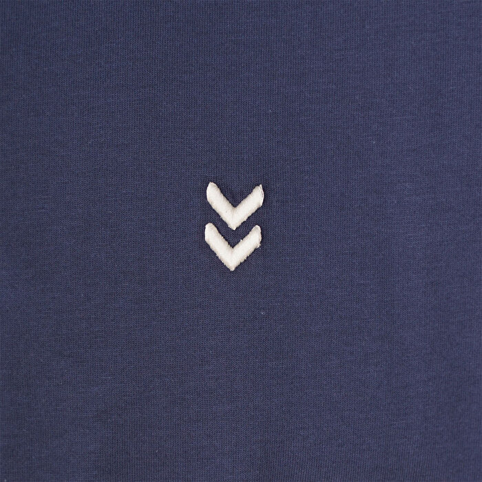 Hummel T-Pulse Co Regular Erkek Lacivert Yuvarlak Yaka Tişört
