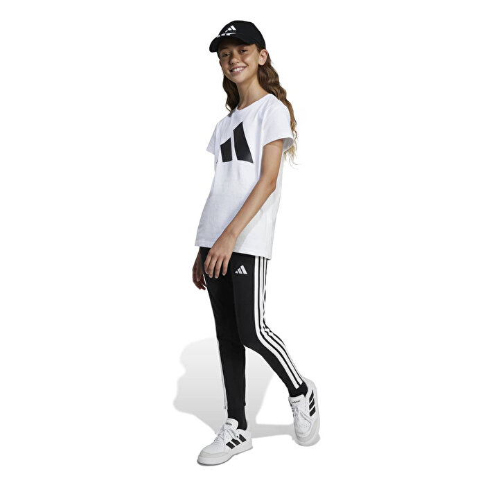 adidas Essentials Çocuk Beyaz Yuvarlak Yaka Tişört